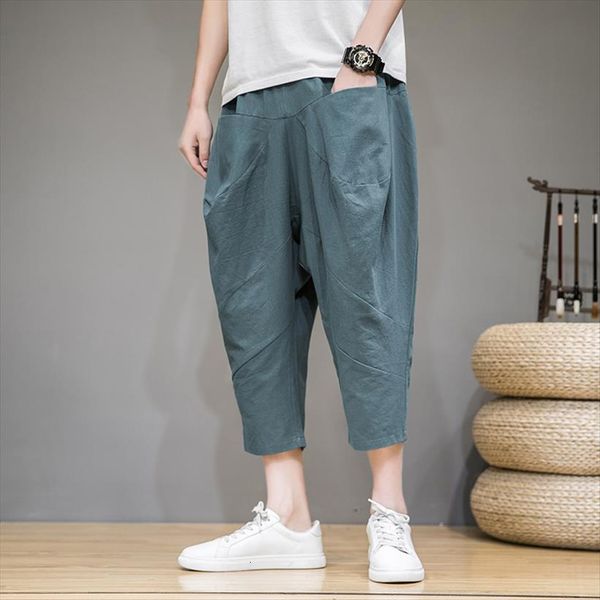 baggy cross cotton linen women pants calf length harem korean style hip hop streetwear trousers, Black
baggy cross cotton linen women pants calf length harem korean style hip hop streetwear trousers, Black