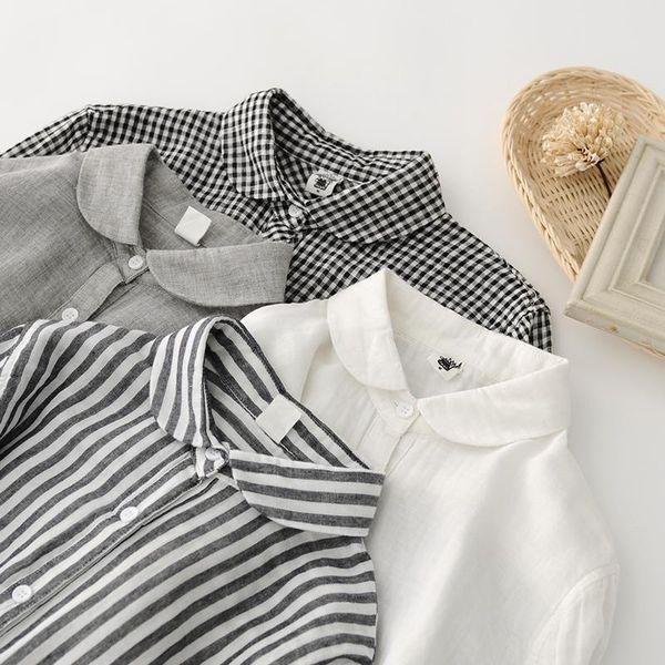women's blouses & shirts lamtrip spring plaid grey cotton yarn soft long sleeve casual shirt blouse vintage, White
women's blouses & shirts lamtrip spring plaid grey cotton yarn soft long sleeve casual shirt blouse vintage, White