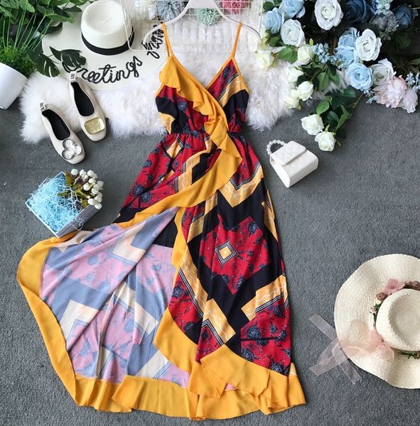 2021 retro women boho s summer spaghetti strap v-neck patchwork midi ruffles es fashion ladies long robe 2dgn, Black;gray
2021 retro women boho s summer spaghetti strap v-neck patchwork midi ruffles es fashion ladies long robe 2dgn, Black;gray