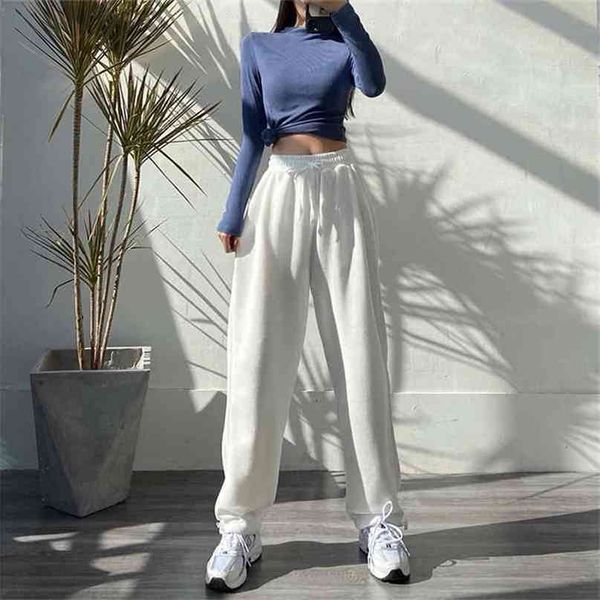 houzhou women sports pants korean fashion oversize gray jogging sweatpants baggy high waist joggers white trousers female 210915, Black;white
houzhou women sports pants korean fashion oversize gray jogging sweatpants baggy high waist joggers white trousers female 210915, Black;white