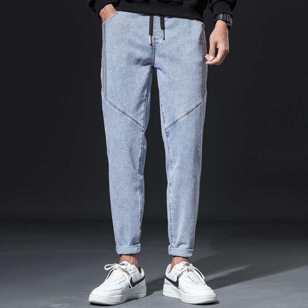 2021jeans men's spring and autumn versatile stitching trend harlan casual trendy little leg pants handsome, Blue
2021jeans men's spring and autumn versatile stitching trend harlan casual trendy little leg pants handsome, Blue