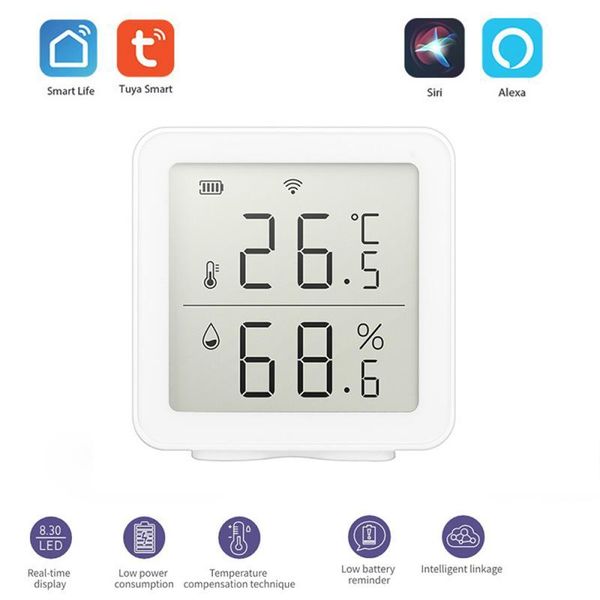 smart home control tuya wifi temperature humidity sensor thermostat indoor linkage for alexa
smart home control tuya wifi temperature humidity sensor thermostat indoor linkage for alexa
