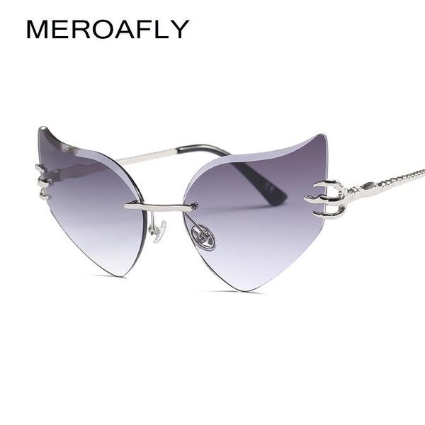wholesale new cat gradient sunglasses women brand designer metal women rimless cat eye eye glasses shades for sun uv400 vintage lvmkf, White;black
wholesale new cat gradient sunglasses women brand designer metal women rimless cat eye eye glasses shades for sun uv400 vintage lvmkf, White;black