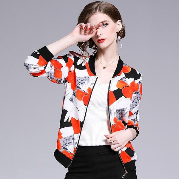 women's jackets 2021 spring fashion print loose thin versatile sunscreen chiffon baseball jacket, Black;brown
women's jackets 2021 spring fashion print loose thin versatile sunscreen chiffon baseball jacket, Black;brown