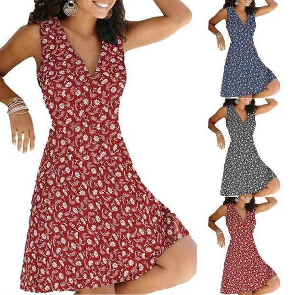 casual dresses vicabo for women sleeveless v neck dress ladies holiday a-line mini robe printed summer womens clothes, Black;gray
casual dresses vicabo for women sleeveless v neck dress ladies holiday a-line mini robe printed summer womens clothes, Black;gray