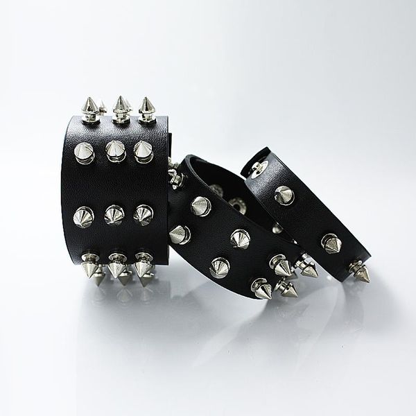 charm bracelets rinhoo unique gothic 1/2/3 row spikes rivet stud wide cuff leather chain bracelet for men punk bangle jewelry, Golden;silver
charm bracelets rinhoo unique gothic 1/2/3 row spikes rivet stud wide cuff leather chain bracelet for men punk bangle jewelry, Golden;silver