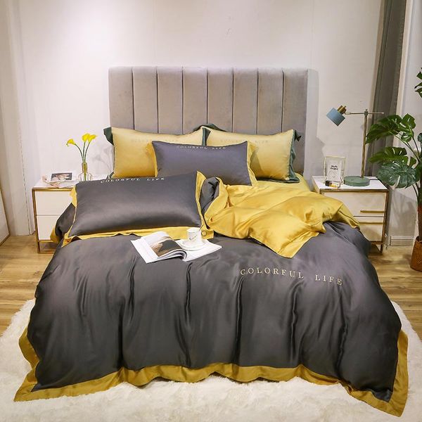 bedding sets michiko home textile plain tencel quilt cover pillowcase bed linen bedroom set king size double four-piece
bedding sets michiko home textile plain tencel quilt cover pillowcase bed linen bedroom set king size double four-piece