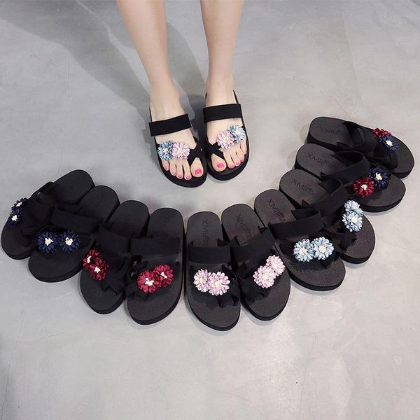 slippers 2021 arrival women chunky sandals high heels wedges flip flops lady pure color water floral summer shoes plus size 40 41 42, Black
slippers 2021 arrival women chunky sandals high heels wedges flip flops lady pure color water floral summer shoes plus size 40 41 42, Black