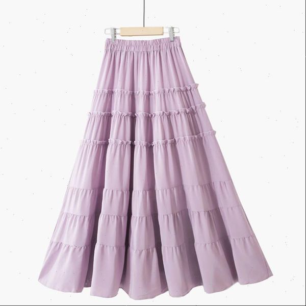 beautiful long maxi skirt women fashion 2021 summer korean a line high waist tiered chiffon skirt female purple yellow, Black
beautiful long maxi skirt women fashion 2021 summer korean a line high waist tiered chiffon skirt female purple yellow, Black