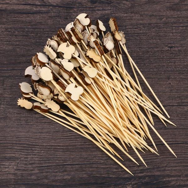 100pcs picks cocktail fruit appetizer drink sticks disposable wood toothpicks party supplies 12cm (assorted fruit) forks
100pcs picks cocktail fruit appetizer drink sticks disposable wood toothpicks party supplies 12cm (assorted fruit) forks