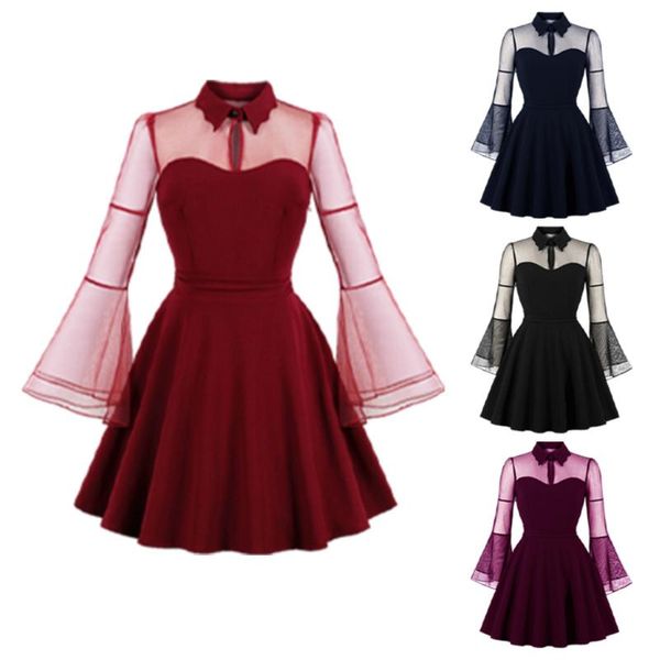 plus size dresses women lace pagoda sleeve party clothes performance costume retro style tuxedo multicolor choice, Black
plus size dresses women lace pagoda sleeve party clothes performance costume retro style tuxedo multicolor choice, Black