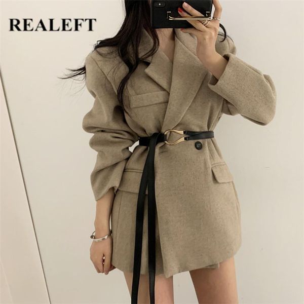 women's suits & blazers realeft 2021 autumn winter woolen blazer with belted long sleeve double buttons turn down collar coat jackets f, White;black
women's suits & blazers realeft 2021 autumn winter woolen blazer with belted long sleeve double buttons turn down collar coat jackets f, White;black