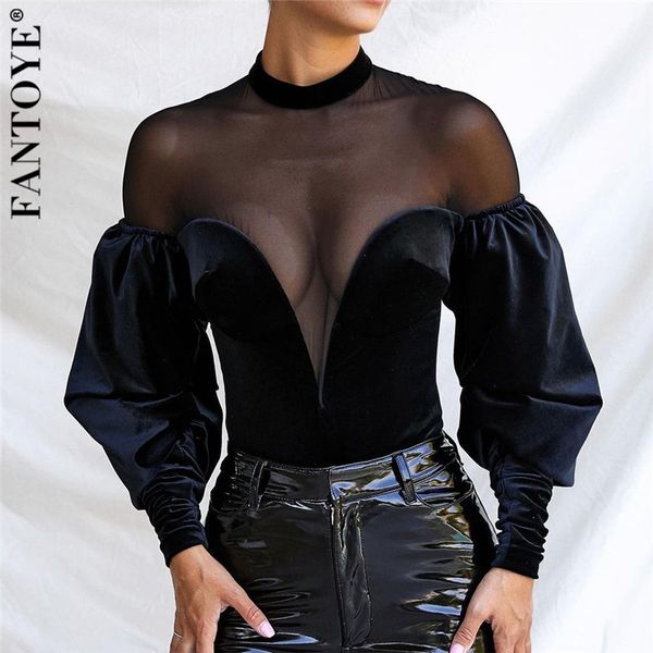 2021 new see-through mesh veet bodycon bodysuit for women black patchwork long sleeve high elastic night clubwear tm6e, Gray 
2021 new see-through mesh veet bodycon bodysuit for women black patchwork long sleeve high elastic night clubwear tm6e, Gray