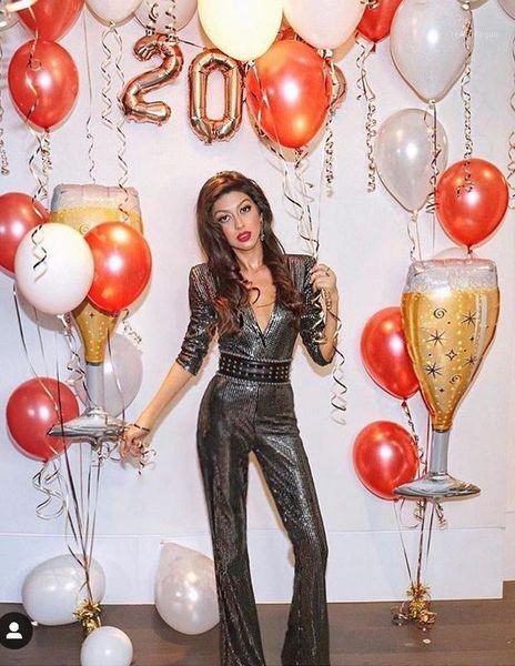 women's jumpsuits & rompers celebrity black half sleeve v-neck bodycon jumpsuit evening party, Black;white
women's jumpsuits & rompers celebrity black half sleeve v-neck bodycon jumpsuit evening party, Black;white