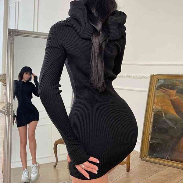autumn winter solid color women dresses long sleeve slim mini knitted sweater robe vestidos s 2xl femme, Black;gray
autumn winter solid color women dresses long sleeve slim mini knitted sweater robe vestidos s 2xl femme, Black;gray
