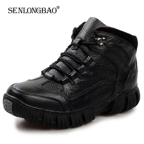 winter warm plush snow boots genuine leather casual ankle men military fur zapatos hombre 210619, Black
winter warm plush snow boots genuine leather casual ankle men military fur zapatos hombre 210619, Black