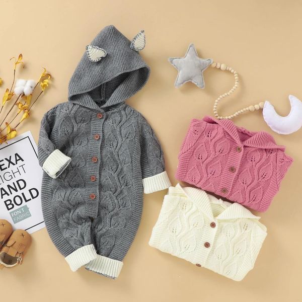 jumpsuits winter warm born baby knitted long sleeve button open front hooded one-piece toddler girls boys romper clothes, Blue
jumpsuits winter warm born baby knitted long sleeve button open front hooded one-piece toddler girls boys romper clothes, Blue