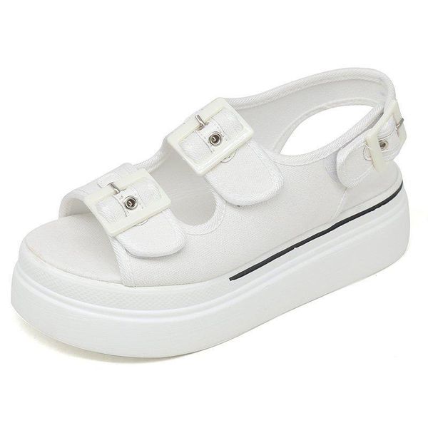summer shoes woman flat platform sandals women soft leather casual open toe gladiator wedges, Black