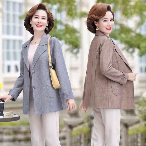 mother's coat 50-year-old 40 et middle-aged women's spring and autumn cloth 2021 new foreign style small suit top, Black;brown
mother's coat 50-year-old 40 et middle-aged women's spring and autumn cloth 2021 new foreign style small suit top, Black;brown