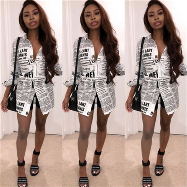 women paper printing shirt dress asymmetricl single breasted womens shirts dresses apparel female letter panelled casual abstract tshirt, Black;gray
women paper printing shirt dress asymmetricl single breasted womens shirts dresses apparel female letter panelled casual abstract tshirt, Black;gray
