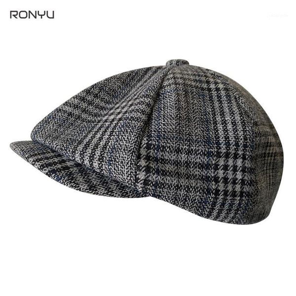 berets men's cap gray plaid sboy hats women vintage flat gatsby peaked caps hat casual octagonal nm20, Blue;gray
berets men's cap gray plaid sboy hats women vintage flat gatsby peaked caps hat casual octagonal nm20, Blue;gray