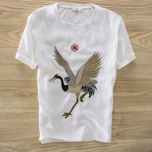 2021 new nova linho curto-de mangas compridas t-shirt casuais simples solto estilo chins bordado t camisa dos homens da marca zcyy, White
2021 new nova linho curto-de mangas compridas t-shirt casuais simples solto estilo chins bordado t camisa dos homens da marca zcyy, White
