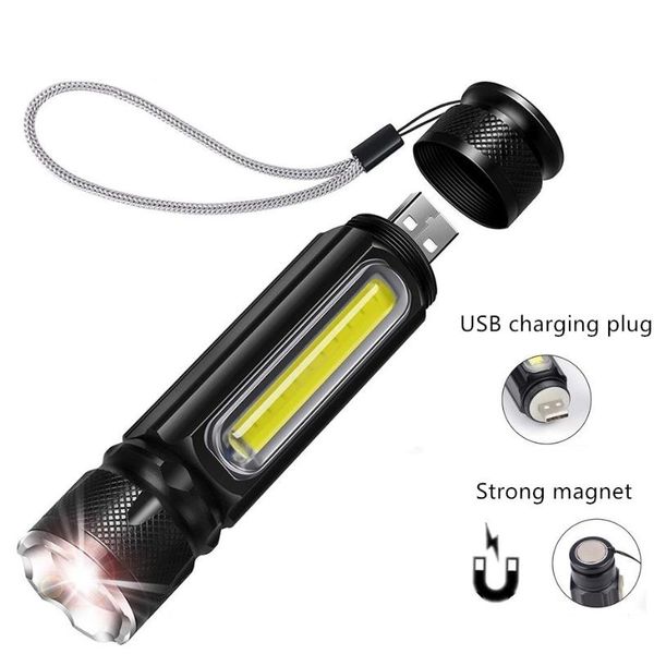 flashlights torches usb oplaadbare zaklamp mini handheld lamp cob light side magneet 4 modes zoomable led waterdicht tactische
flashlights torches usb oplaadbare zaklamp mini handheld lamp cob light side magneet 4 modes zoomable led waterdicht tactische