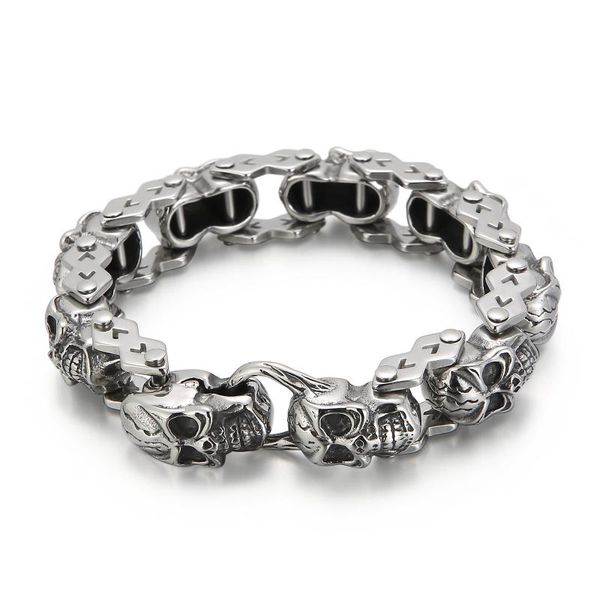 charm bracelets 2021 arrived skull ghost link bracelet men 316l stainless steel casting punk/rock jewelry, Golden;silver
charm bracelets 2021 arrived skull ghost link bracelet men 316l stainless steel casting punk/rock jewelry, Golden;silver