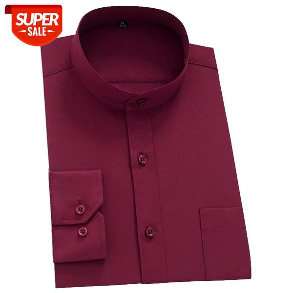 mandarin collar solid social shirts for men long sleeve business mendress shirts vintage plain red black white with front pocket #vh8p, White;black
mandarin collar solid social shirts for men long sleeve business mendress shirts vintage plain red black white with front pocket #vh8p, White;black