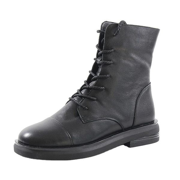 boots full grain leather round toe cross-tied med heels lace up big size handsome girl keep warm mid-calf autumn and winter, Black
boots full grain leather round toe cross-tied med heels lace up big size handsome girl keep warm mid-calf autumn and winter, Black