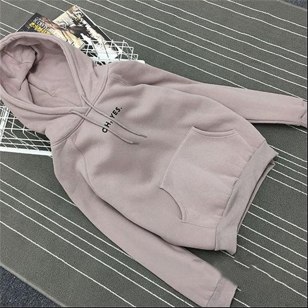 autumn winter fleece oh yes letter harajuku print pullover thick loose women hoodies sweatshirt female clothes pink casual coat, Black
autumn winter fleece oh yes letter harajuku print pullover thick loose women hoodies sweatshirt female clothes pink casual coat, Black