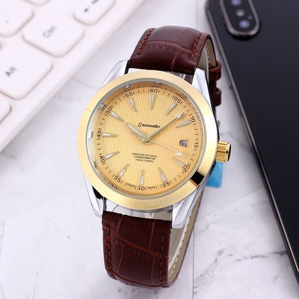 high 2021 new quality luxury watches three stitches mens automatic mechanical designer wristwatches brand fashion leather, Slivery;golden
high 2021 new quality luxury watches three stitches mens automatic mechanical designer wristwatches brand fashion leather, Slivery;golden