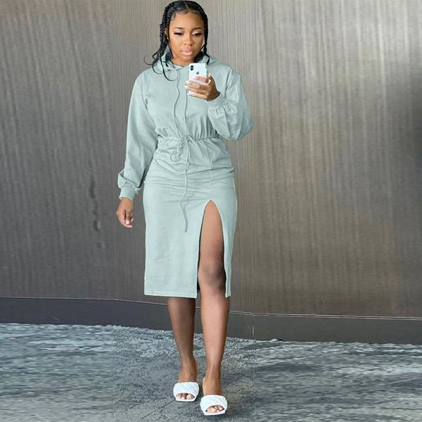 casual dresses rmsfe 2021 selling women long sleeve hooded split fashion solid color sports dress, Black;gray
casual dresses rmsfe 2021 selling women long sleeve hooded split fashion solid color sports dress, Black;gray