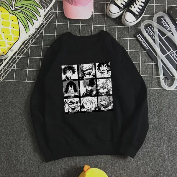 my hero academia school academia anime print casual harajuku loose costume women warm sweatshirt japan boku no hero cartoon top, Black
my hero academia school academia anime print casual harajuku loose costume women warm sweatshirt japan boku no hero cartoon top, Black