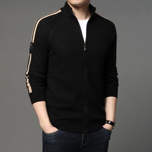 2021 new fall winter brand casual fashion streetwear jacket baseball men windbreaker cardigan coats mens fashion clothing trends, Black;brown