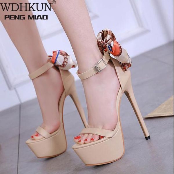 sandals 16cm ultra high heels butterfly-knot for women summer platform open toe shoes woman pumps black
sandals 16cm ultra high heels butterfly-knot for women summer platform open toe shoes woman pumps black