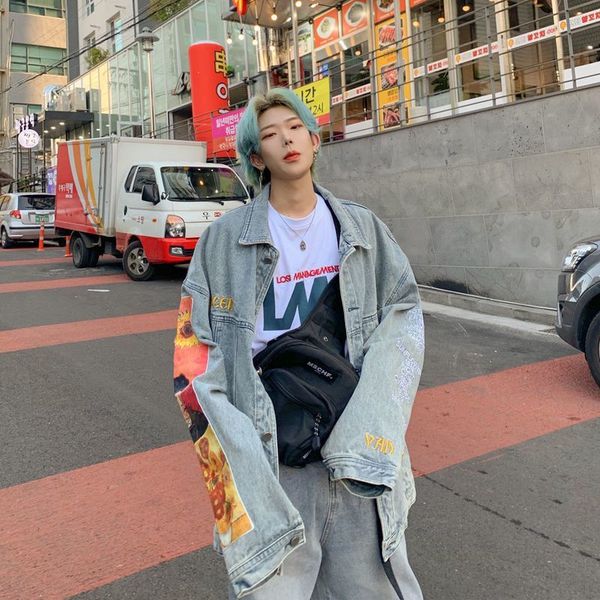 men's jackets denim jacket spring autumn fashion printed korean loose all-match high street plus size couple casual coats men clot, Black;brown
men's jackets denim jacket spring autumn fashion printed korean loose all-match high street plus size couple casual coats men clot, Black;brown