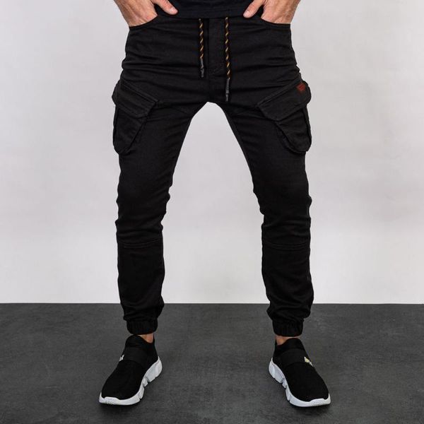 men's pants fashion patch pocket design solid cargo for men casual slim jogging trousers 2021 autumn mid waist streetwear, Black
men's pants fashion patch pocket design solid cargo for men casual slim jogging trousers 2021 autumn mid waist streetwear, Black