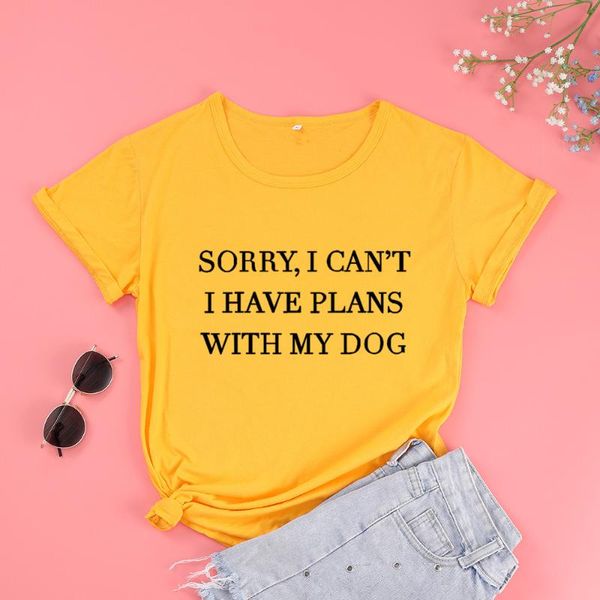 women's t-shirt sorry i can't have plans with my dog t-shirts short sleeve amime cotton funny letter graphic o neck tshirt tees, White
women's t-shirt sorry i can't have plans with my dog t-shirts short sleeve amime cotton funny letter graphic o neck tshirt tees, White