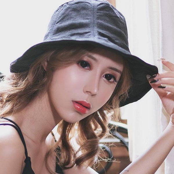 wide brim hats fisherman hat female summer japanese literature and art small fresh wild korean version of the spring autumn sun, Blue;gray
wide brim hats fisherman hat female summer japanese literature and art small fresh wild korean version of the spring autumn sun, Blue;gray
