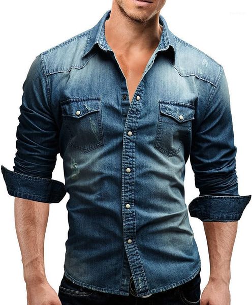 men's casual shirts denim shirt double pocket long sleeve soft cotton slim fitting men1, White;black
men's casual shirts denim shirt double pocket long sleeve soft cotton slim fitting men1, White;black