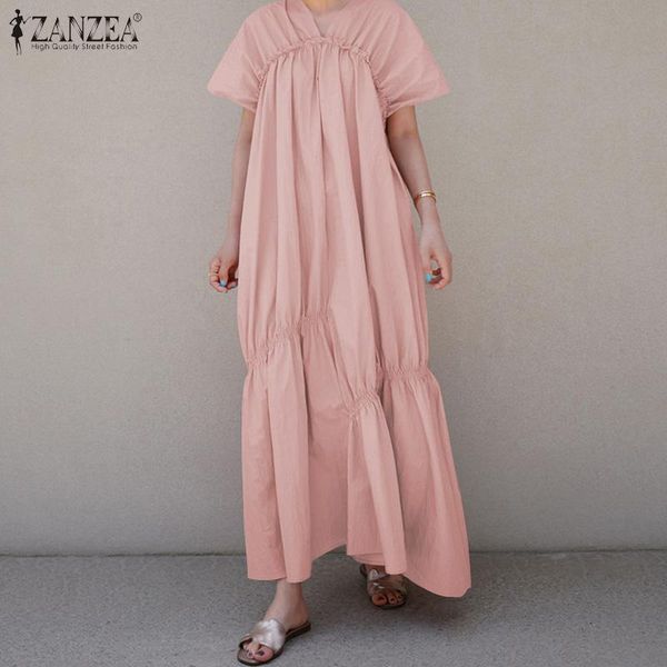 party dresses women fashion summer ruffles sundress short sleeve v neck cotton solid vestidos elegant pleated maxi long dress, White;black
party dresses women fashion summer ruffles sundress short sleeve v neck cotton solid vestidos elegant pleated maxi long dress, White;black