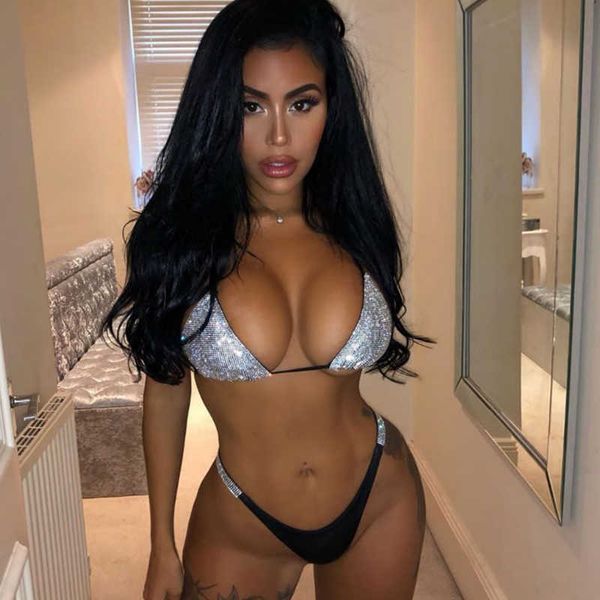 swimwear luxury bling rhinestone bikini sliver set 2021 crystal diamond women swimsuit halter push up bandage, White;black
swimwear luxury bling rhinestone bikini sliver set 2021 crystal diamond women swimsuit halter push up bandage, White;black