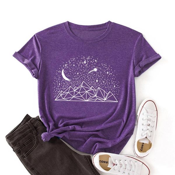 women's t-shirt starry sky woman summer cotton t-shirts short sleeve graphic tee shirts for women female colorful casual clothing, White
women's t-shirt starry sky woman summer cotton t-shirts short sleeve graphic tee shirts for women female colorful casual clothing, White