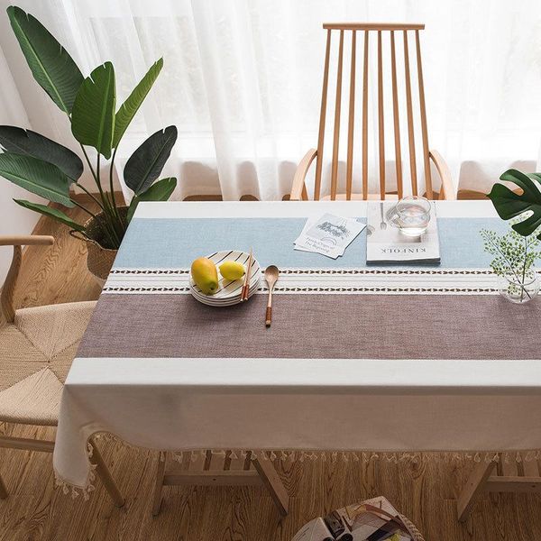 table cloth cotton and linen tablecloth embroidered tassel rectangular dining cha ji bu home cover
table cloth cotton and linen tablecloth embroidered tassel rectangular dining cha ji bu home cover