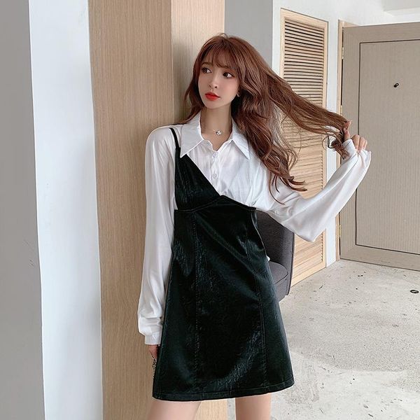 casual dresses autumn winter fashion women long sleeve dress crowd heart stitch shirt waistband slim fit fake two piece female pu, Black;gray
casual dresses autumn winter fashion women long sleeve dress crowd heart stitch shirt waistband slim fit fake two piece female pu, Black;gray