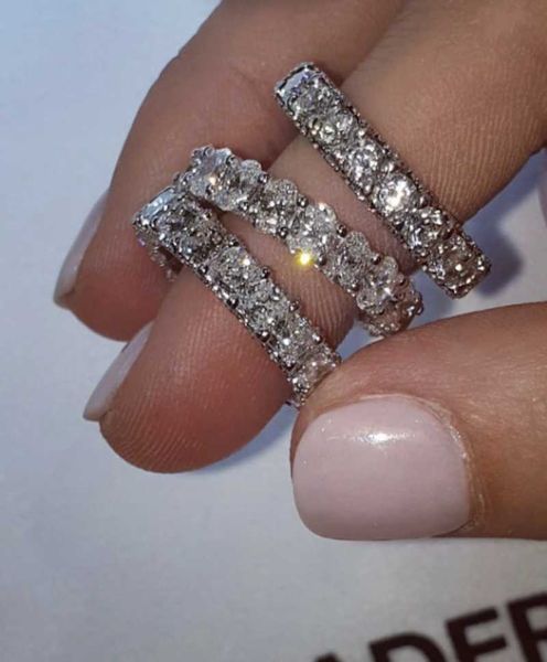 cluster rings luxury 925 sterling silver pave setting full square simulated diamond eternity band engagement wedding stone for women men, Golden;silver
cluster rings luxury 925 sterling silver pave setting full square simulated diamond eternity band engagement wedding stone for women men, Golden;silver