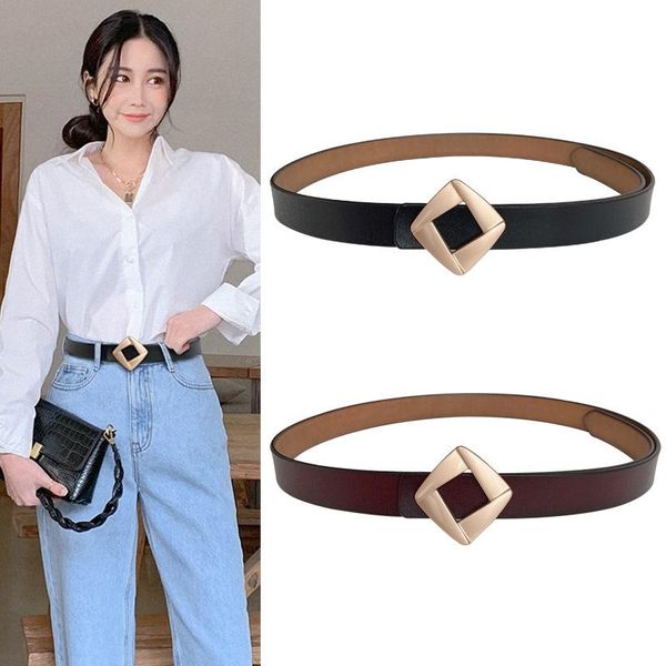 belts gold alloy square buckle women pu leather ladies casual jeans dress waist belt strap coffee black female waitsband, Black;brown
belts gold alloy square buckle women pu leather ladies casual jeans dress waist belt strap coffee black female waitsband, Black;brown