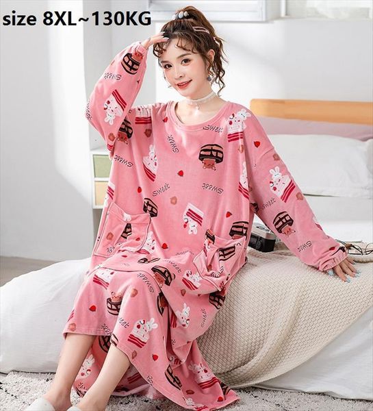 large size 8xl bust 148cm womens sleepwears long fleece nightgowns sweet winter soft nightdress casual warm homen wear, Black;red
large size 8xl bust 148cm womens sleepwears long fleece nightgowns sweet winter soft nightdress casual warm homen wear, Black;red