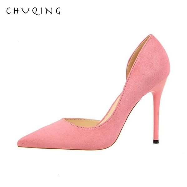 chuqing fashion simple high heels suede shallow mouth pointed shoes ladies high heels, Black
chuqing fashion simple high heels suede shallow mouth pointed shoes ladies high heels, Black